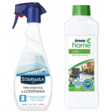 Набір для прибирання кухні та дому Amway Home L.O.C. мультифункціональний очищувач 1 л + засіб для мікрохвильової печі та холодильника Starwax 500 мл