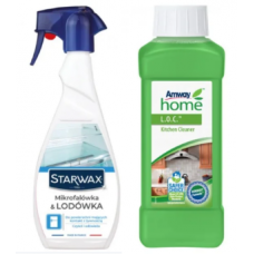 Набір для кухні Amway Home L.O.C. мийний засіб 500 мл + засіб для мікрохвильової печі та холодильника Starwax 500 мл