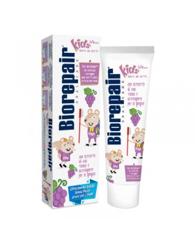Укрепляющая и защитная молочная зубная паста со вкусом винограда BIOREPAIR Kids 