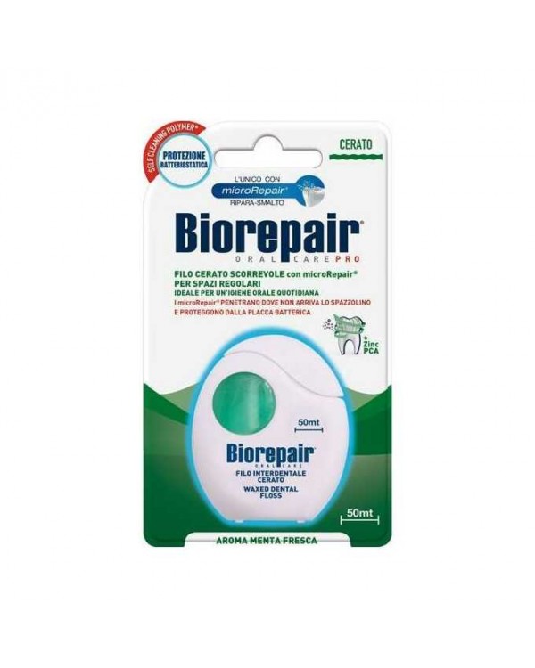 Вощеная зубная нить BIOREPAIR 50м