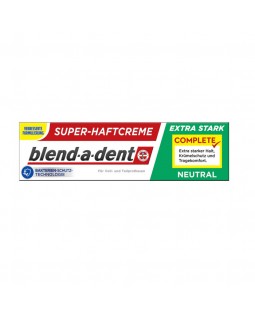 Фиксирующий крем Blend-a-dent Super Complete extra stark neutral для зубных протезов