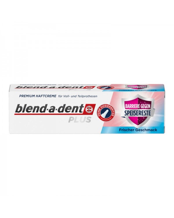  BLEND-A-DENT PLUS Fresh 40г - клей для зубных протезов с освежающим вкусом мяты