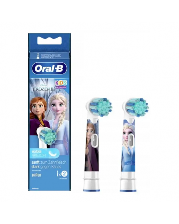 BRAUN Oral-B KIDS Extra Soft 2шт. EB10S-2 - насадки щіток для дітей - FROZEN версія