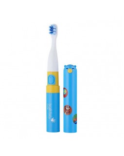 Звукова дитяча зубна щітка з кольоровими наклейками BRUSH-BABY Go-KIDZ