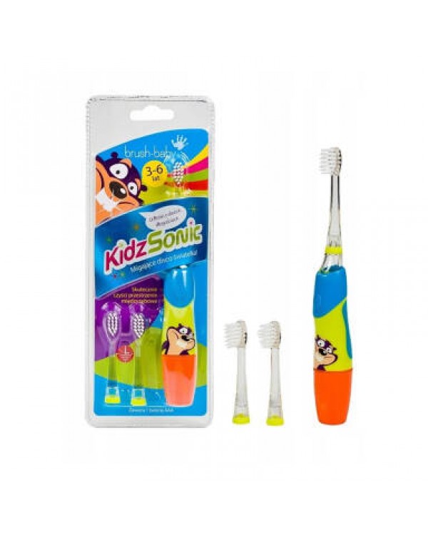 Дитяча звукова зубна щітка  BRUSH-BABY  KidzSonic 3-6