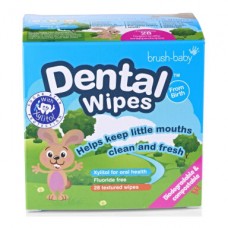 Дентальные салфетки brush-baby Dental Wipes 28 шт