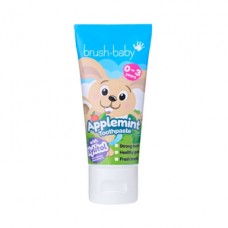 Зубная паста для детей от 0 до 3 лет со вкусом яблоко-мята brush-baby 50 мл