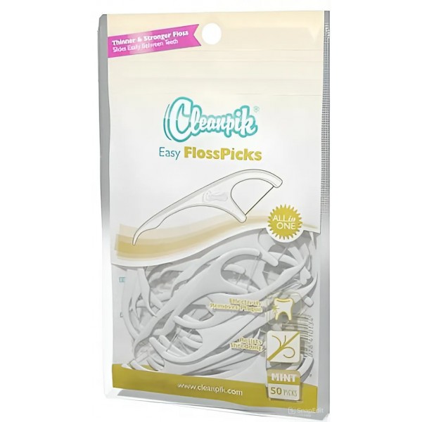 CLEANPIK Easy FlossPicks 50 шт. - зубная нить