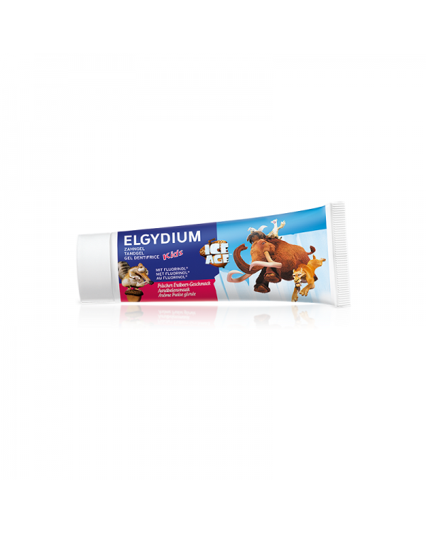 Молочна зубна паста з освіжаючим полуничним смаком ELGYDIUM Kids ICE AGE