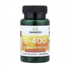 Витамин E-400 Swanson 60 капсул