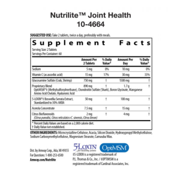 Nutrilite Joint Health - 30 Day Supply