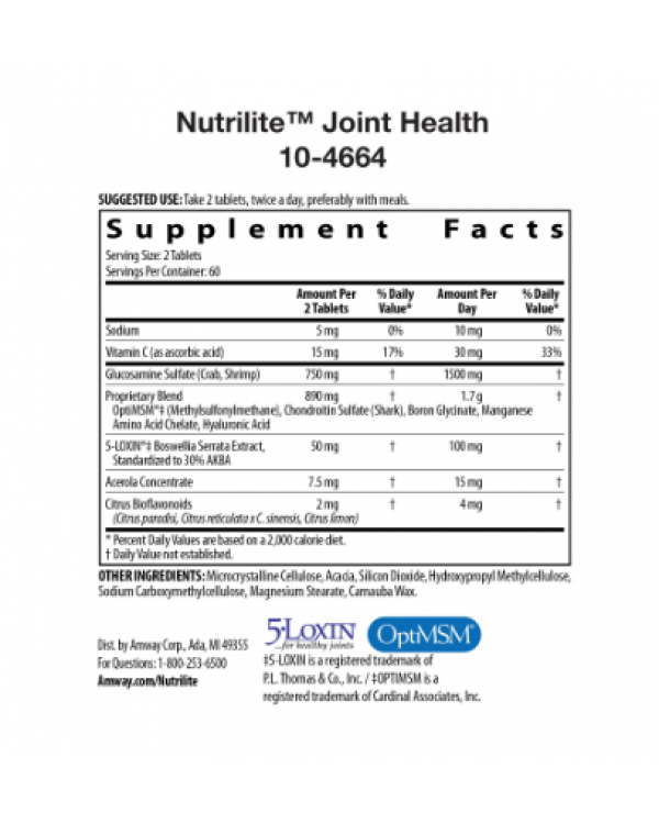 Nutrilite Joint Health - 30 Day Supply