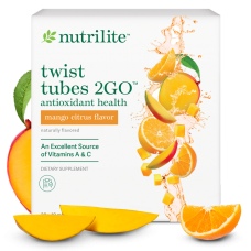 Nutrilite Twist Tubes 2GO – антиоксиданты для здоровья – манго-цитрус