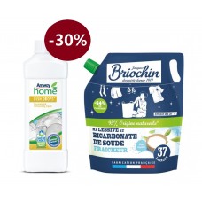 АКЦІЯ! Рідина для миття посуду DISH DROPS - 30% + BRIOCHIN Концентрат для прання з харчовою содою 1,7 л.