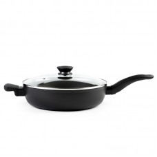 Сковородка с антипригарным покрытием с крышкой, 28 см, iCook