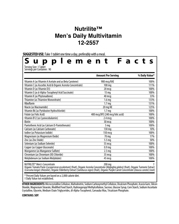 Мультивітамінні таблетки Nutrilite для чоловіків для щоденного використання (Men’s Daily)