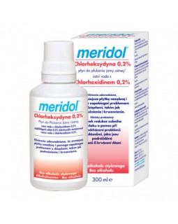 Ополіскувач з хлоргексидином Meridol Med CHX 0,2%