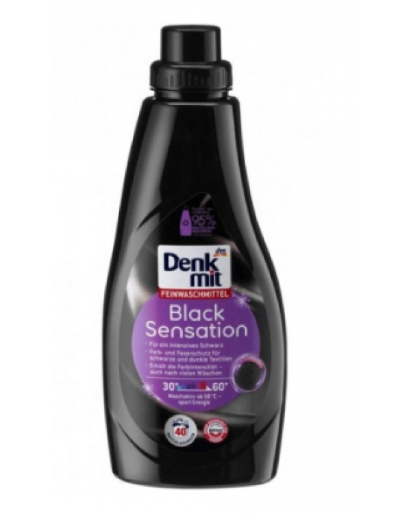 Гель для прання Denkmit Black Sensation для чорних речей 1 л 40 прань