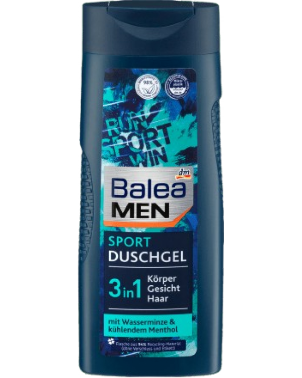 Чоловічий освіжаючий гель для душу Balea Men Sport 3в1, 300 мл