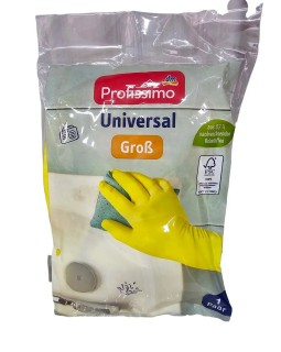 Резиновые перчатки для уборки в доме Profissimo 1 пара (размер - L)