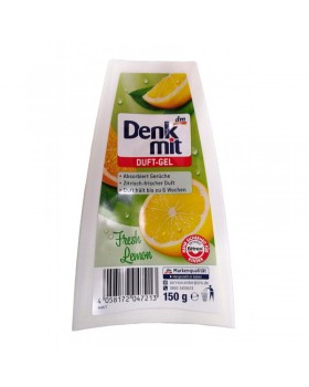 Гелевый освежитель воздуха Свежий лимон Denkmit, 150 гр