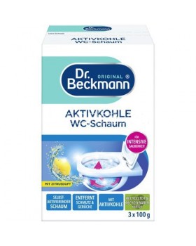 Піна для чищення унітазу з активованим вугіллям Dr. Beckmann, 3 пакетики по 100 г