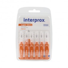 Щітка міжзубна DENTAID INTERPROX 4G Super Micro 0.9 мм 6 шт.