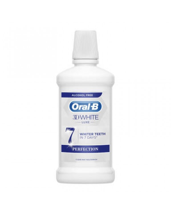 ORAL-B 3D WHITE 500мл - ополаскиватель для рта отбеливающий