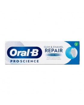 ORAL-B PRO SCIENCE Repair Classic Mint 75 мл - зубна паста, що покращує здоров’я ясен і відновлює емаль.