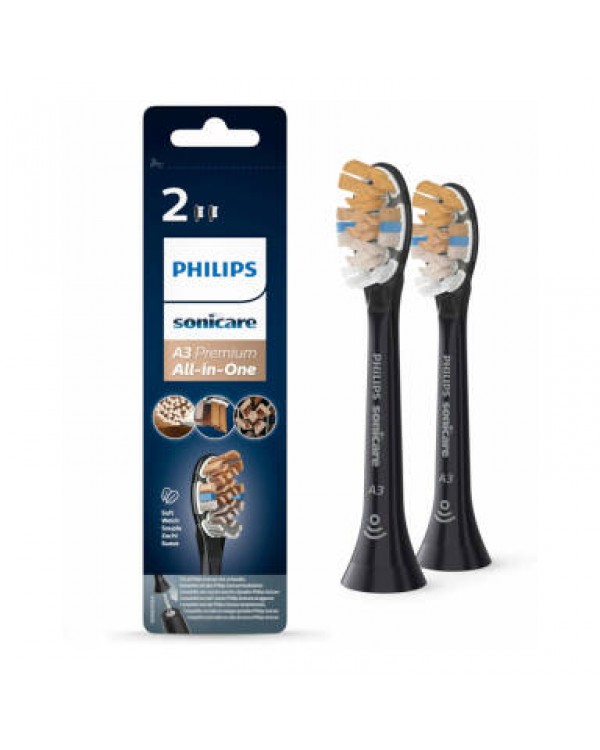 SONICARE Philips HX9092/11 ALL IN ONE 2шт. BLACK - наконечники для звукової зубної щітки