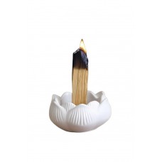 Гипсовая подставка Лотос для ароматических палочек и Palo Santo