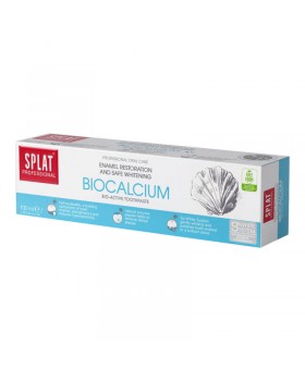 SPLAT Professional BIOCALCIUM 100 мл - отбеливающая зубная паста, укрепляющая и восстанавливающая эмаль (гидроксиапатит и кальций)