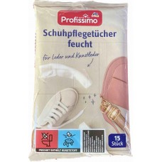 Влажные салфетки для обуви Profissimo Schuhpflegetücher feucht