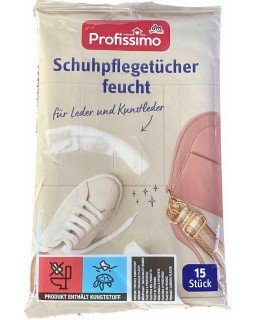 Влажные салфетки для обуви Profissimo Schuhpflegetücher feucht