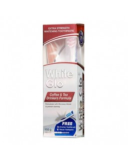 Відбілююча зубна паста для любителів кави та чаю WHITE GLO 