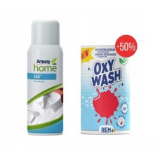 Спрей предварительной очистки для выведения пятен SA8 + OXY-WASH - Активный отбеливатель кислородный пятновыводитель - RIEM - 50%