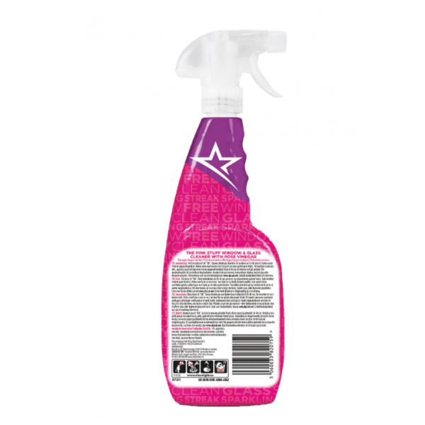 Спрей для мытья окон Pink Stuff Window & Glass Cleaner with Rose Vinegar 750 мл.