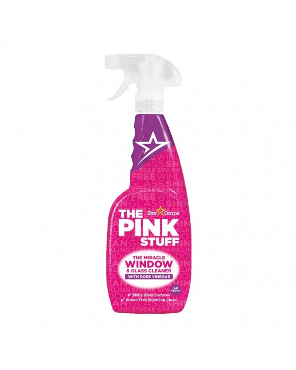 Спрей для миття вікон The Pink Stuff Window & Glass Cleaner with Rose Vinegar 750 мл.