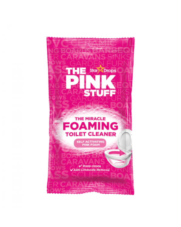 Пена для очистки унитаза The Pink Stuff. Пенный порошок Foaming Toilet Cleaner 300г.