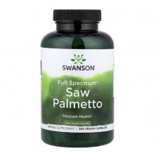 Полный спектр Saw Palmetto 540 мг Swanson 250 капсул