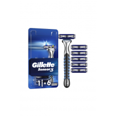 Станок для бритья мужской Gillette Sensor 3 с 6 сменными картриджами