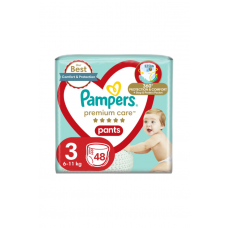 Детские одноразовые подгузники-трусики Pampers Premium Care Pants Midi (6-11 кг), 48 шт