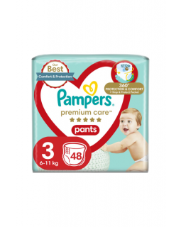 Дитячі одноразові підгузники-трусики Pampers Premium Care Pants Midi (6-11кг) 48 шт