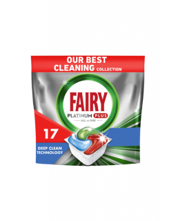 Таблетки для посудомийних машин Fairy Platinum Plus All in One Fresh Herbal Breeze 17 шт.