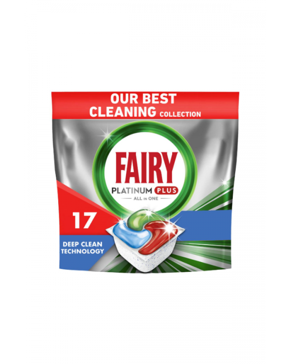 Таблетки для посудомоечных машин Fairy Platinum Plus All in One Fresh Herbal Breeze 17 шт. 