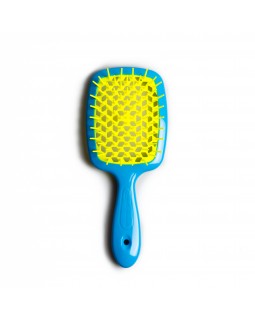 Janeke Superbrush  щітка для волосся  бірюзова з жовтим