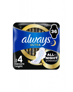 Гігієнічні прокладки Always Ultra Secure Night 36 шт