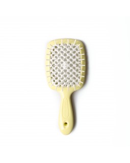Janeke Superbrush small щітка для волосся жовта з  білим