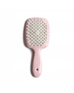 Janeke Superbrush small щітка для волосся рожева з білим