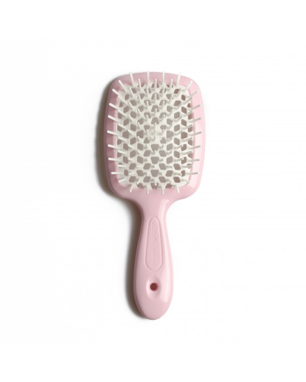 Janeke Superbrush small щітка для волосся рожева з білим